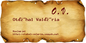 Otáhal Valéria névjegykártya