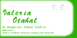 valeria otahal business card